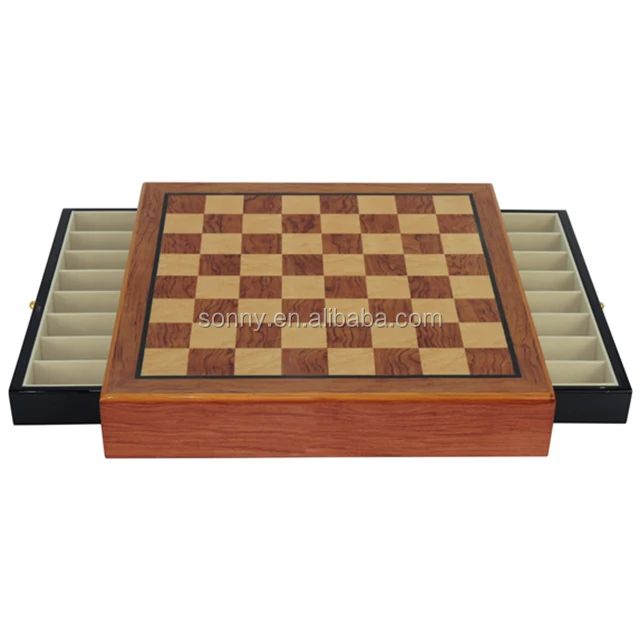 new wooden checkers board game