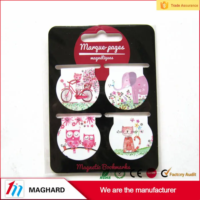 fashion design custom folding magnetic bookmark