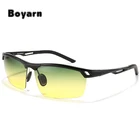 2017 Men Day Night Dual-Use Polarized Sunglasses Car Driving UV400 Eyewear Fashion custom private label Sunglasses