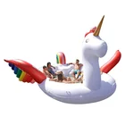 Cheap Mega 6 Person Inflatable Unicorn Pool Float Island Toy for Adults and Kids