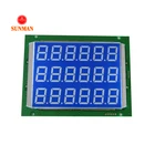 Custom made 18 digit stn tn large big 7 segment fuel dispenser lcd screen display