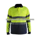 2013 Hi-vis Mens Safety Long Sleeve Polo Shirt