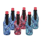 Zipper beer bottle can cooler bag in neoprene