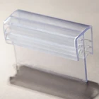 Clear pvc card holder flexible hinged for Ads and Promotion