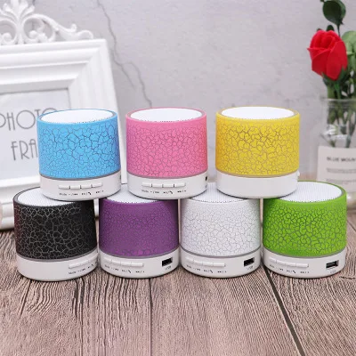 best selling mini crack speaker colorful LED Blue tooth wireless portable Speaker A9 - ANKUX.COM