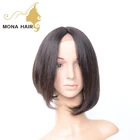 Can be restyle and dyed fashion Bob short lace wig with bangs human hair wig