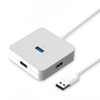 USB Hub Powered - Multi Port USB Hub with 4 USB 2.0 Ports, 4 Charging Ports Power Adapter