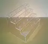 Clear Square Lucite Stepped Acrylic Push Pop Container Holder Lollipop Display Stand