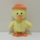 Customized Wholesale Recording & Speaking & Walking Lovely Yellow Duck Battery-operated Plush Animal Toy Kid Toy