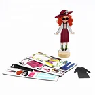 Best-selling new design customized Magnetic puzzle Dress-up DIY Dolls Toy/Children Gifts/fridge magnet sets for kids