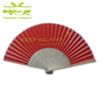 Craft Fan Folding Hand Fan Custom Made Craft Bamboo Skeleton Paper Folding Hand Fan With Your Artwork