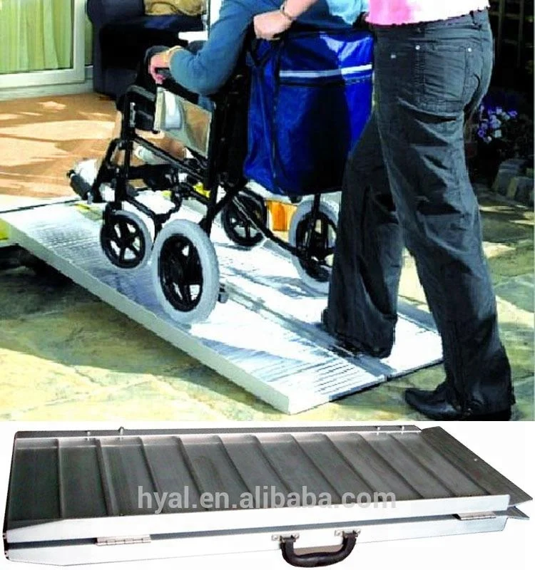 WCR08 Alumínio Rampa Para Deficientes Rampa Para Cadeiras de rodas Portátil