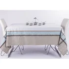 cotton polyester yarn dyed jacquard tablecloth
