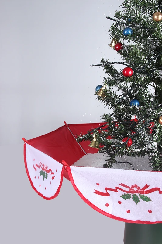 Snowing Christmas Tree With Umbrella Base Christmas Tree Navidad