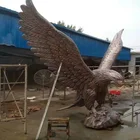 Custom inflatable shape iron art craft large bronze eagle sculpture
