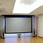 Best quality roll-up rear material electric tab tension projection screen