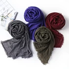 Fashion custom logo pearl hijab scarf women muslim head scarf