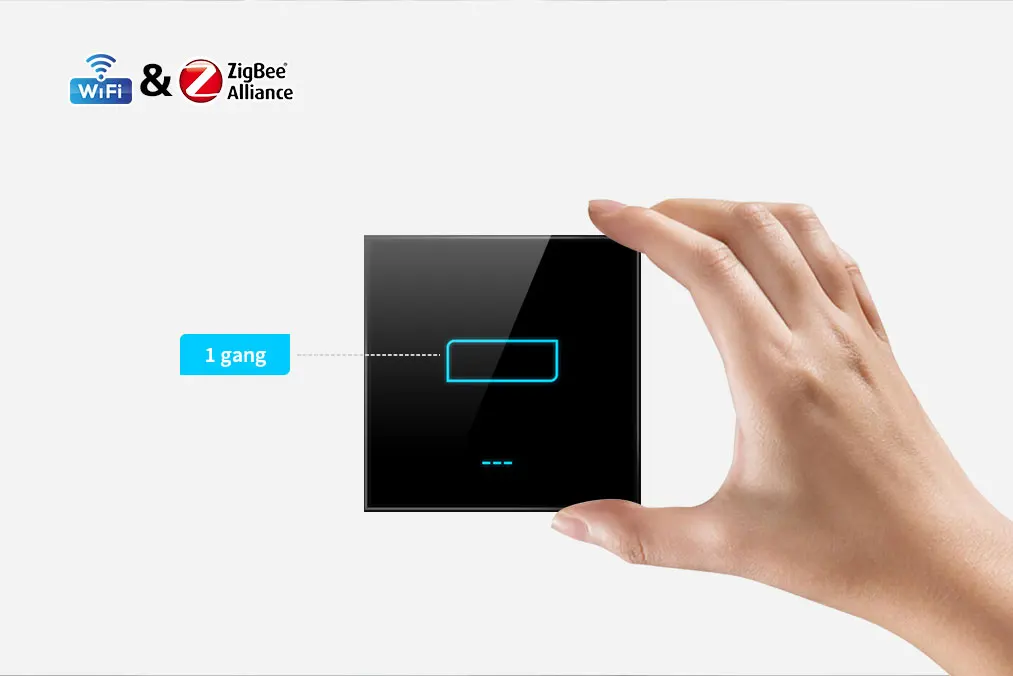 New Design Zigbee wifi remote control Hotel 1 2 3 channel Smart touch wall switch Smart Home Wireless Light Switch - ANKUX.COM