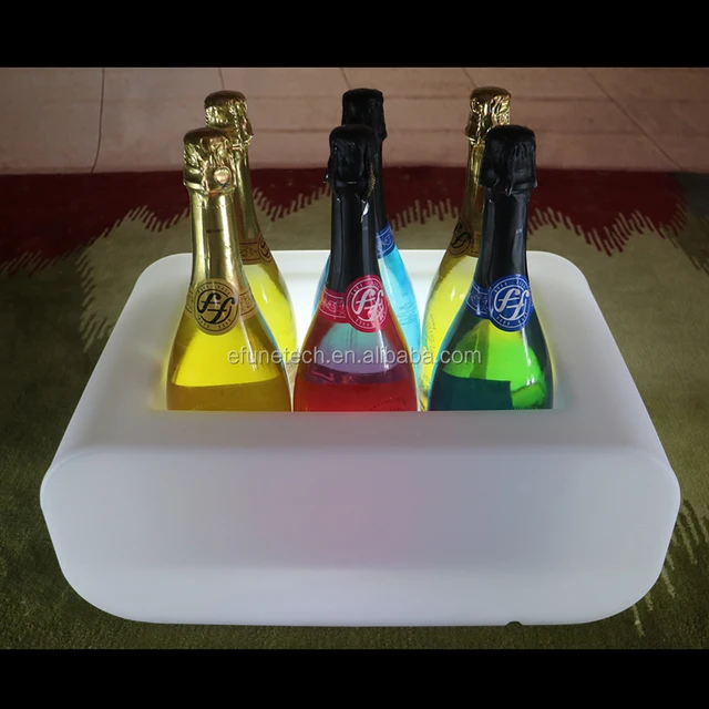 rgb color changing led illuminated bottle holder fancy party