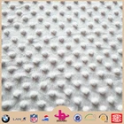 Popular Poland super soft minky dot velboa blanket polyester fabric