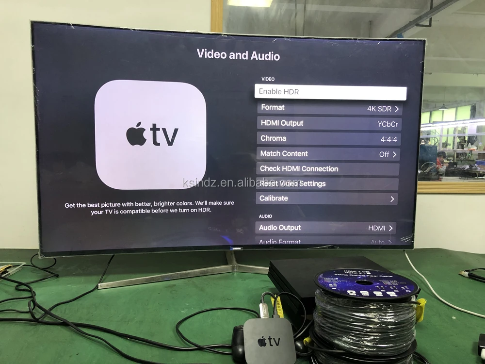 Golden Plated 4K 8K AOC Optical Fiber 100m 200m 300m HDMI Cable for PS3 PS4 - ANKUX.COM