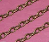 Antiqued brass finished large cable chain