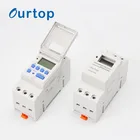 AHC15A AC/DC 12V 24V 220V On Off Hour Timer Price School Weekly Din Rail Digital Programmable Time Switch