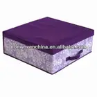 Printed Nonwoven Fabric Underbed Storage Box, Eco-friendly and Durable, Decorative print