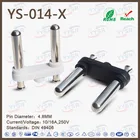 mid-eastern plug insert(YS-014-X 4.8MM 10/16A with hollow 2 brass pin) for socket lead