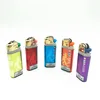Five Assorted Flint Lighter with Smart Custom Wrap / Logo