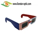 CMYK Printing Pantone Color Cardboard Solar Eclipse Glasses 2*250G Cardboard 3D Glasses for Solar Eclipse
