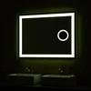 Frameless bevel edge hotel backlit led bathroom smart mirror