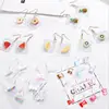 wholesale small order stock Korean personalized transparent variety shaped lovely earrings