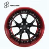Aftermarket forged wheels 19 inch black 114.3 x 5 rims red lip for Honda civic