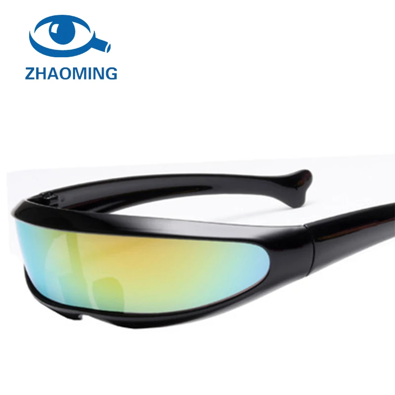 Caleidoscopio gafas de sol XMen personalidad panga gafas láser hombres y mujeres gafas de sol Robot gafas de sol de conducción de los hombres