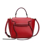 China Manufacturer stylish new design fashion lady wings crossbody bag trapeze genuine leather handbags for women