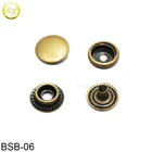 Factory custom metal button 4 parts metal snap button for wallet/clothing