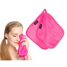 Microfiber cloth square makeup remover face towel