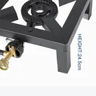 Iron Tube Double Gas Stove/camping cooker/BBQ two burner blue flame cooktops