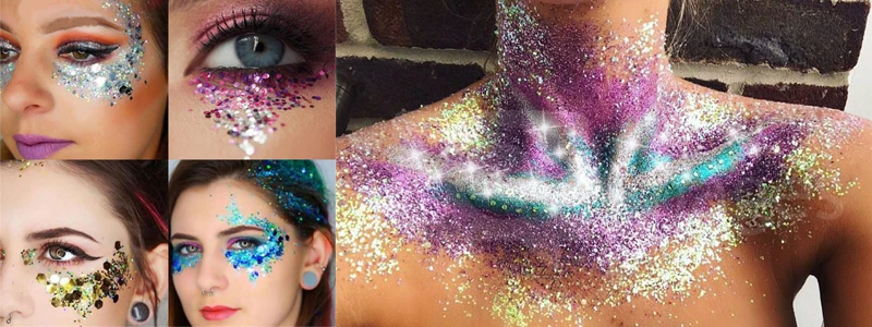 Eco Friendly Chunky Powder Craft Holographic Glitter for Body Hair.jpg