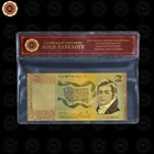 24K Rare Gold Banknotes Old Eidition 2 Pound Australian Coins and Banknotes Fake Paper Money