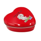Hot selling wholesale heart shaped tin box small metal containers storage box gift box