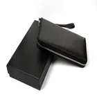 Carbon Fiber Wallet, Carbon Fiber Products Hand-held Zipper Wallet for Men