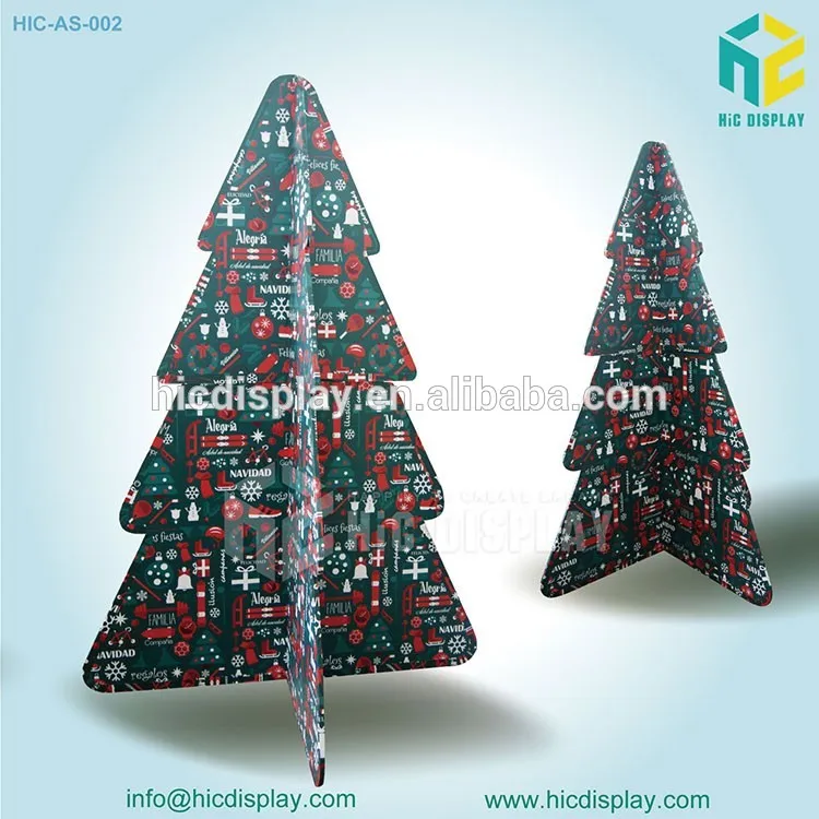 free charge structure design cardboard christmas tree custom