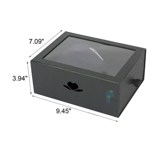 custom fashion gift with pvc window new era hat boxes