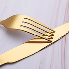 Stainless Steel Set Spoon Modern Gold Cutlery Set for Wedding Gold Flatware Set Spoon and Fork Knife Silverware