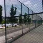 PVC coated galvanized 9 gauge chain link fence