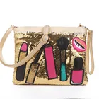 Women's Leather Tote Shoulder Bags Glitter Design Handbags 2018 Sequin Crossbody Bags For Shopping