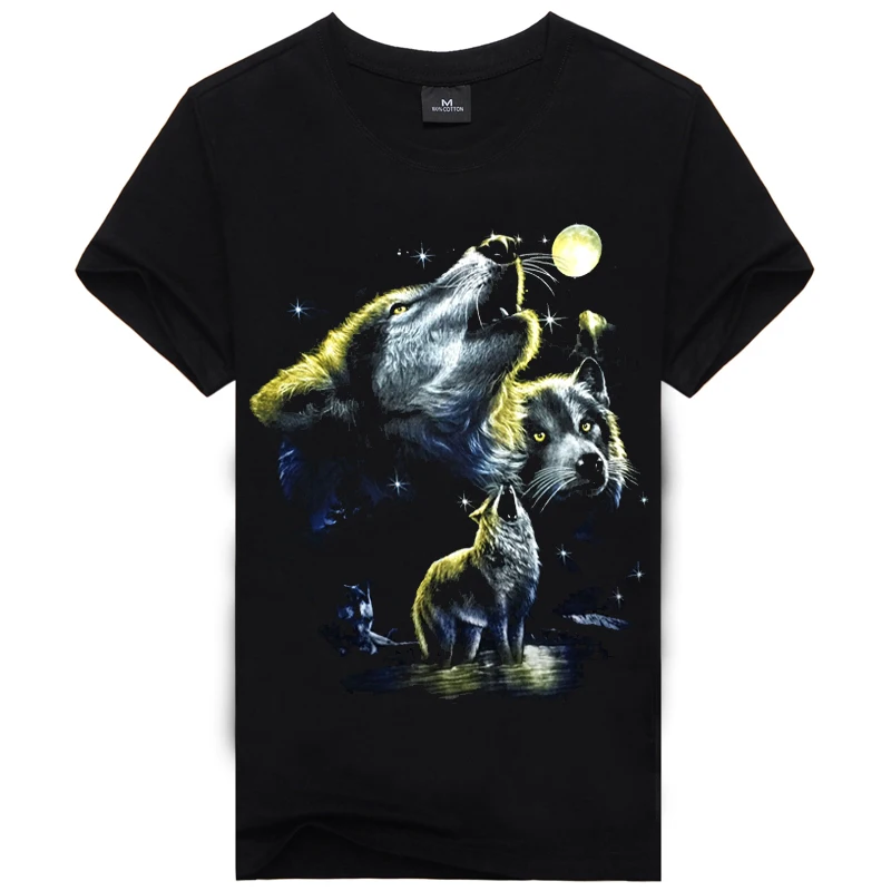 Tshirt Wolf 3d Men Graphic Tees Cheap Tie-Dye Tshirts Top Quality Trend 3d Animal t-Shirts Novelty Black Xxxl Gym Tshirt Wolf 3d