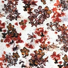 Creative Custom Flowers Patterns Satin Fabric Silk Printed